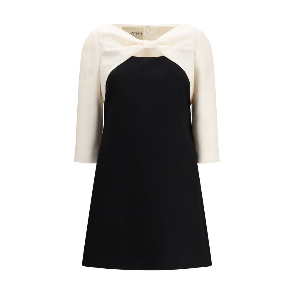 Black Fleece Wool Cocktail Dress - TIZZIL