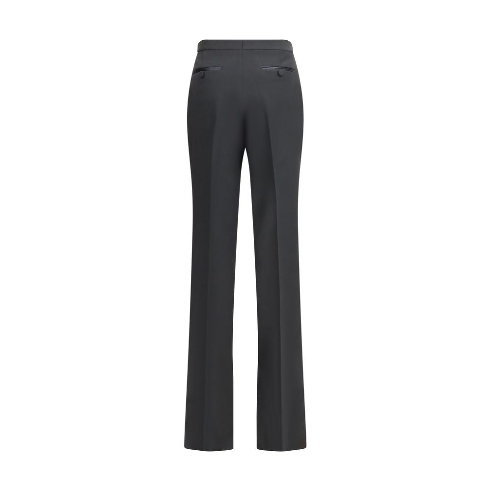 Black Fleece Wool Dress Pants - TIZZIL