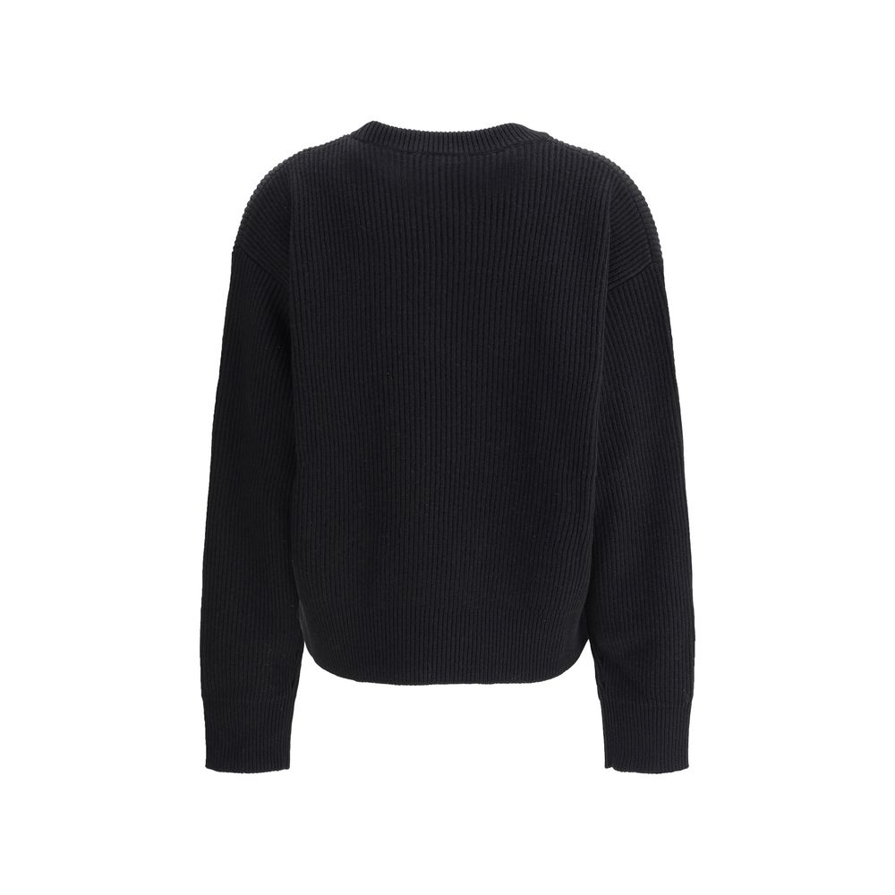 Black Fleece Wool Sweatshirt - TIZZIL