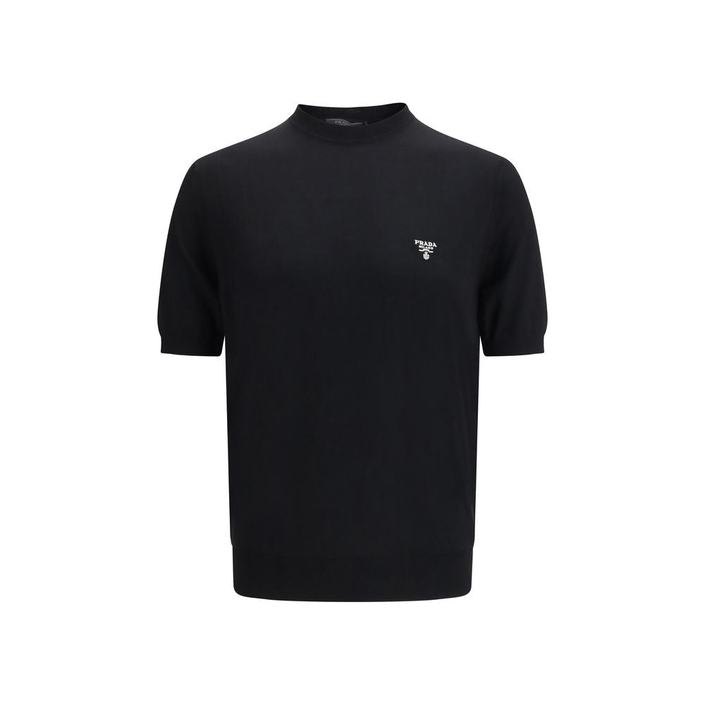 Black Fleece Wool T-Shirt - TIZZIL
