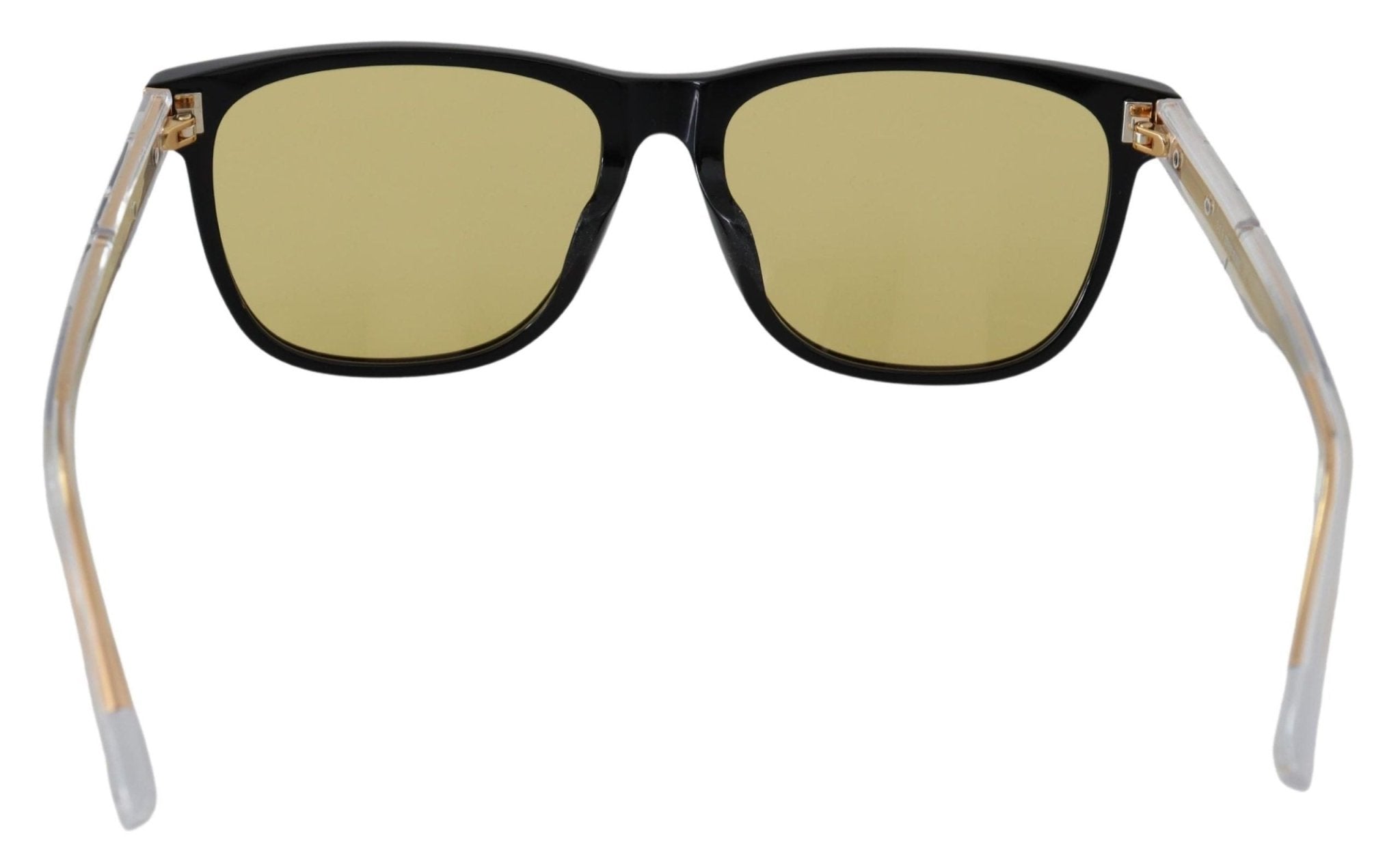Black Frame DL0330 - D 01E 57 Yellow Transparent Lenses Sunglasses - TIZZIL
