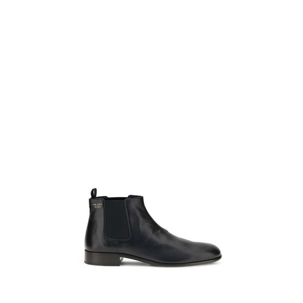 Black Goatskin Ankle Boots - TIZZIL