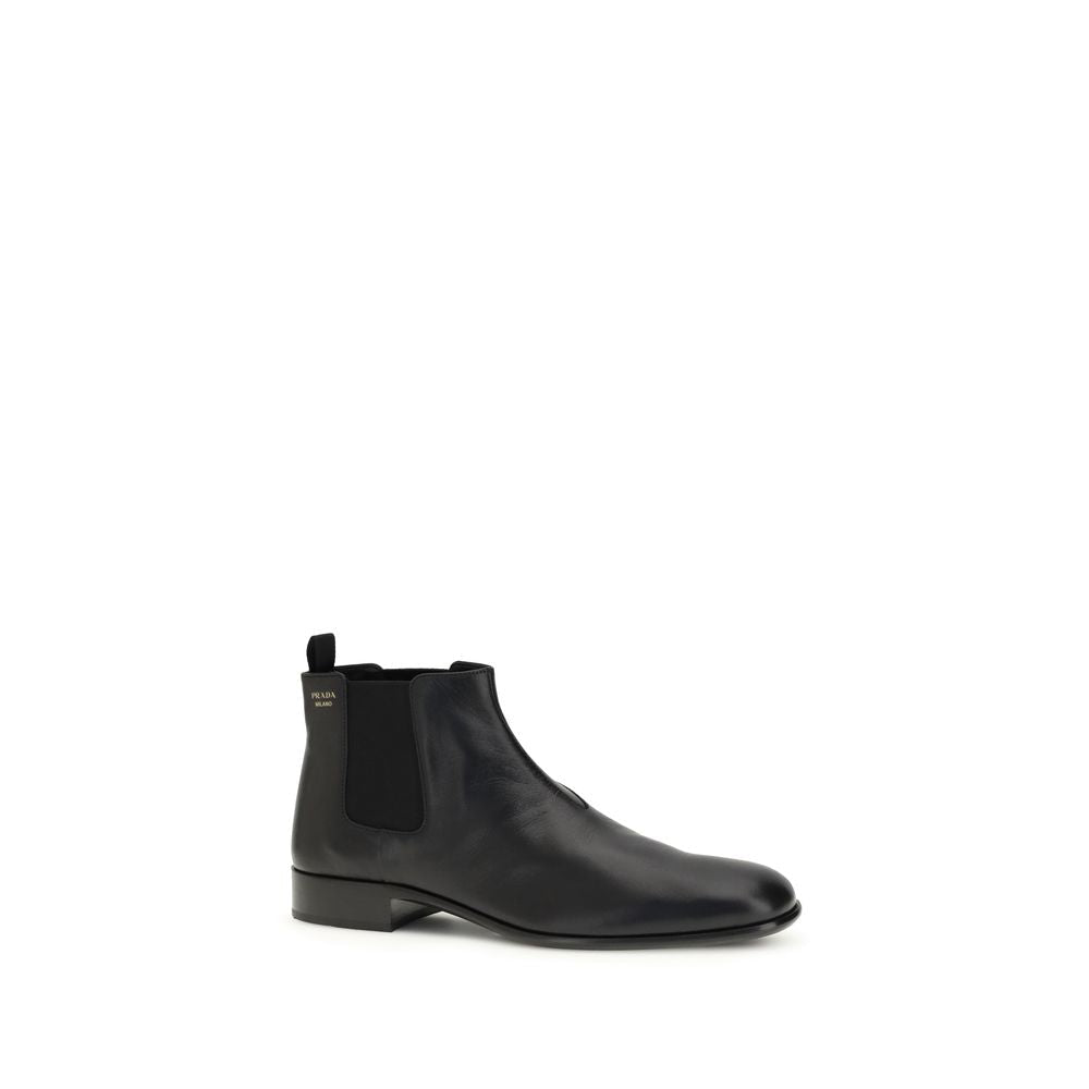 Black Goatskin Ankle Boots - TIZZIL