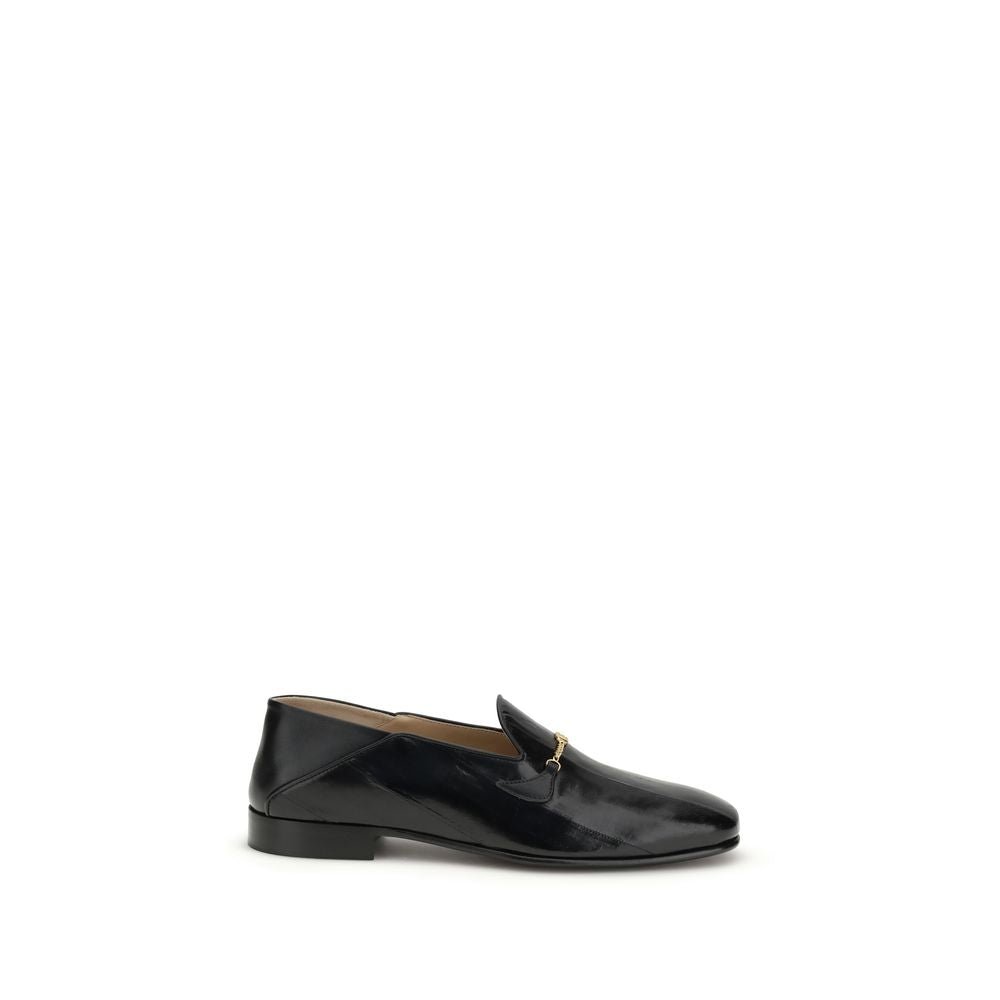 Black Hagfish Slip - On Loafers - TIZZIL