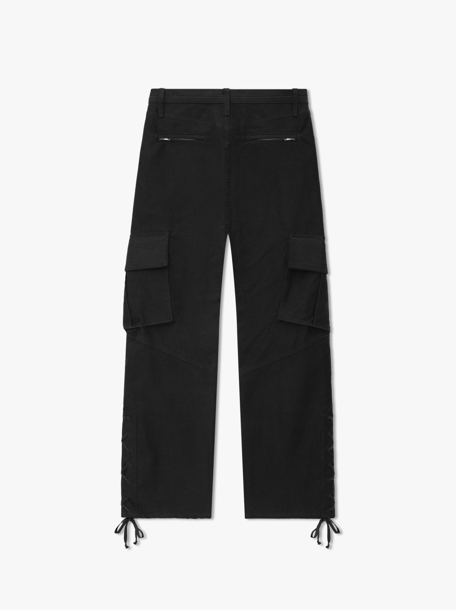 Black Hemp Cargo Pants - TIZZIL