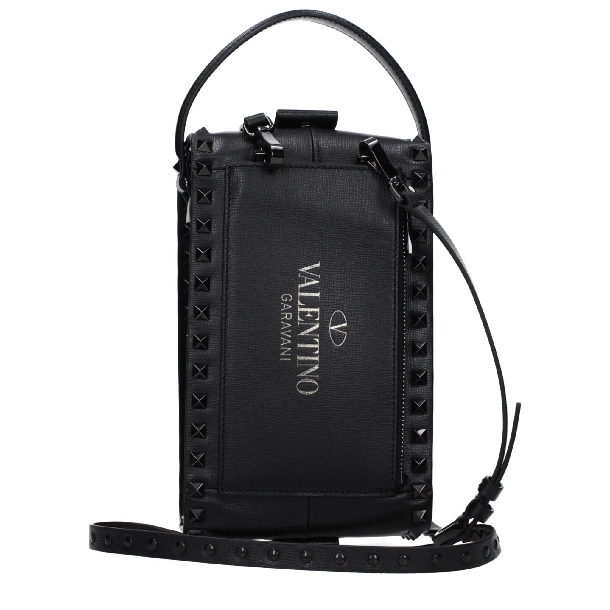 Black Leather Clutch Bag - TIZZIL