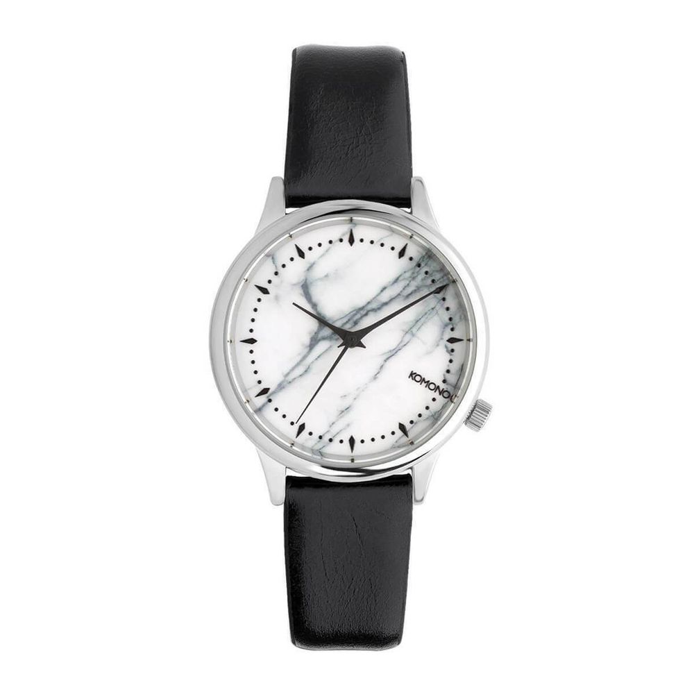 Black Leather Dress Watch - TIZZIL