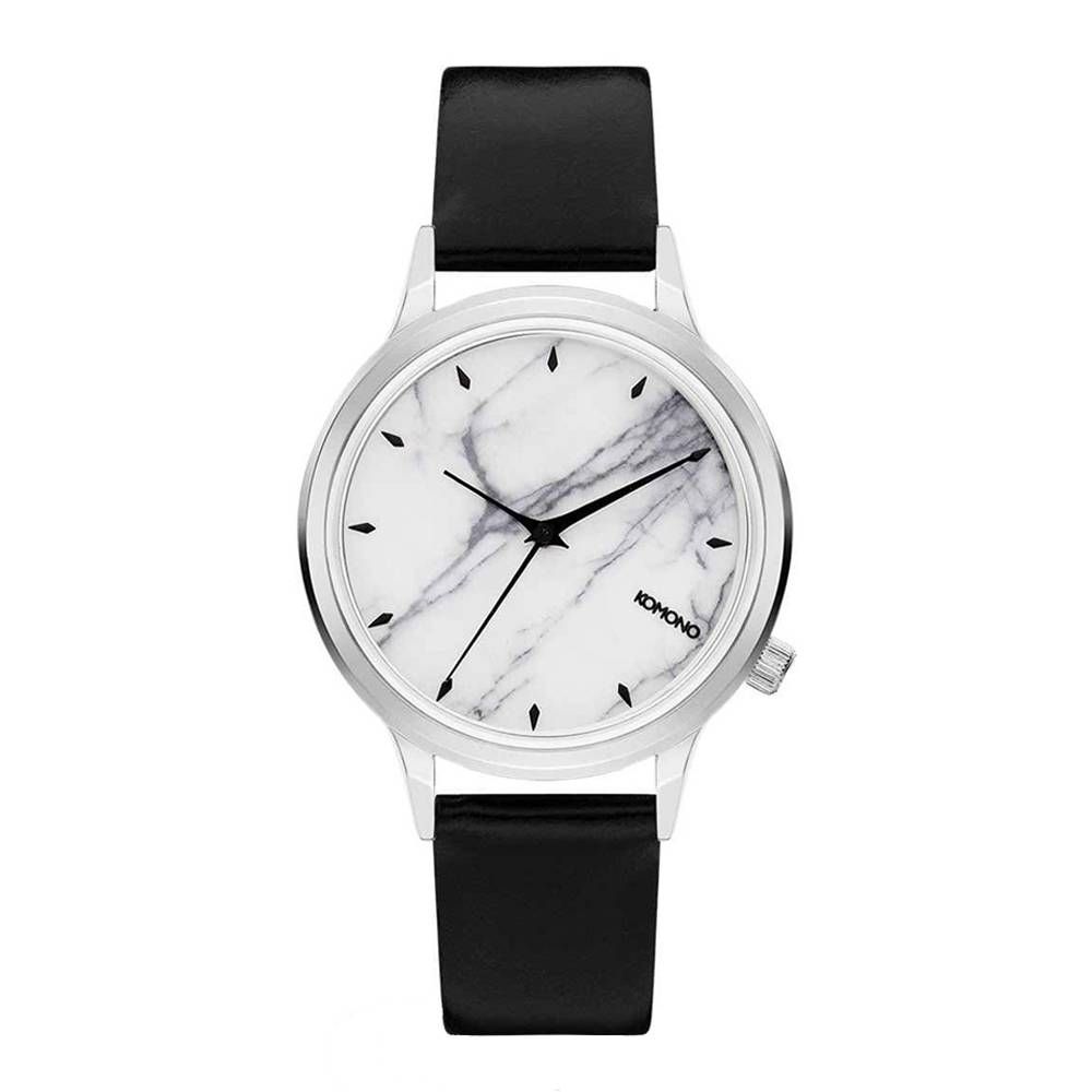 Black Leather Dress Watch - TIZZIL