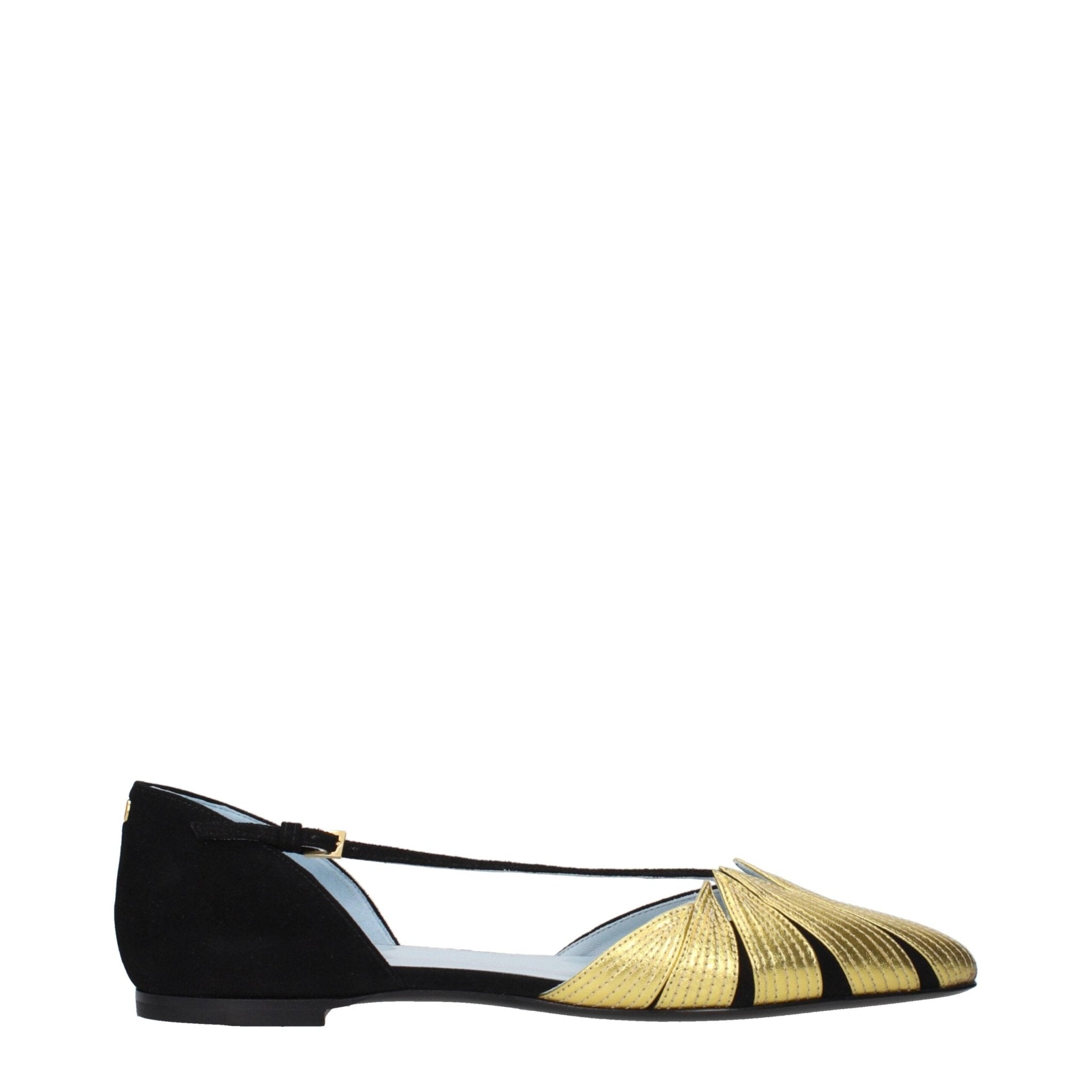 Black Leather Flat Sandals - TIZZIL