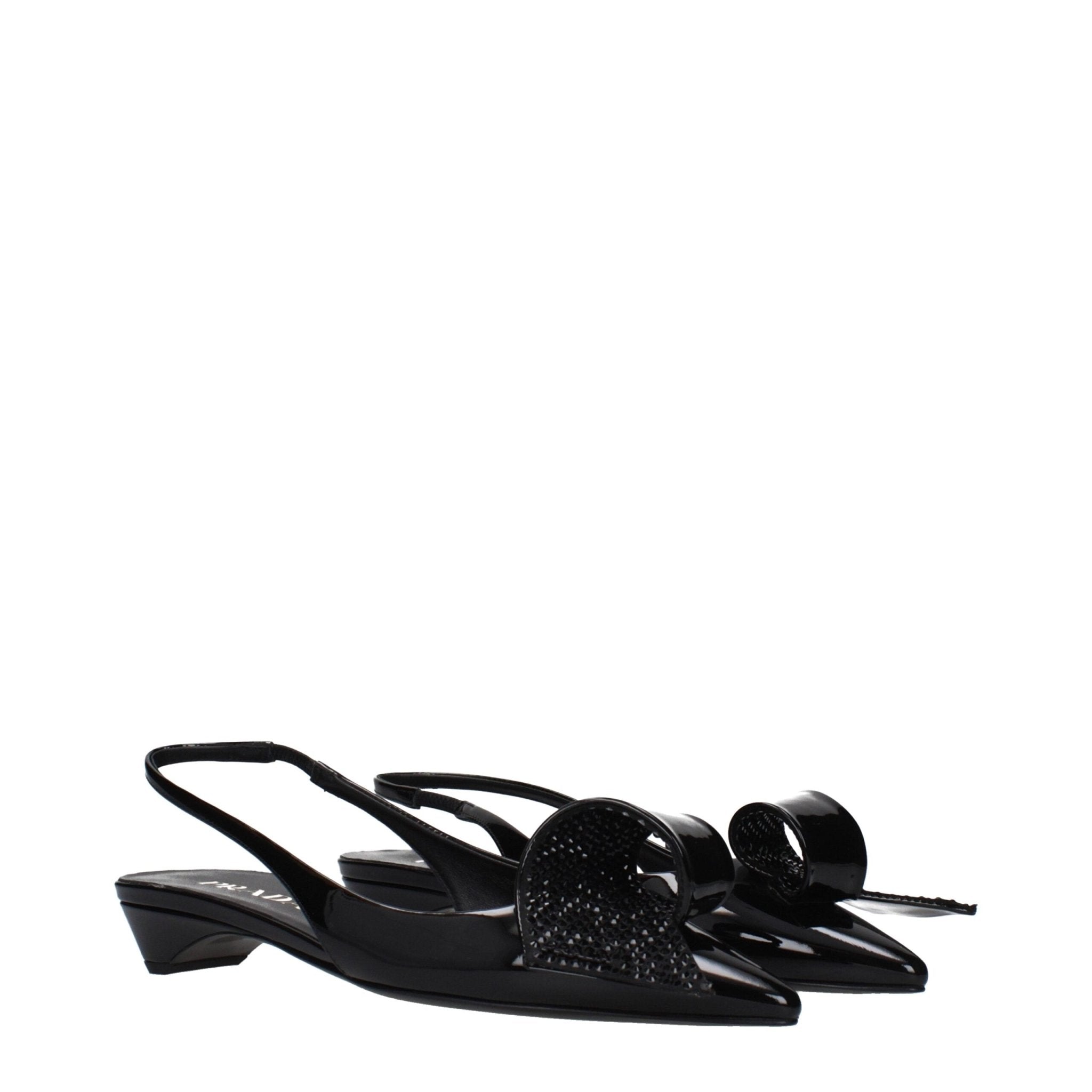 Black Leather Flat Sandals - TIZZIL