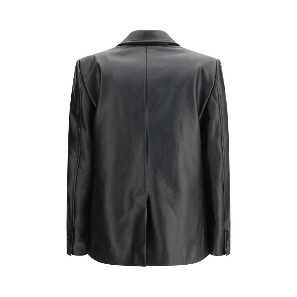 Black Leather Jacket - TIZZIL