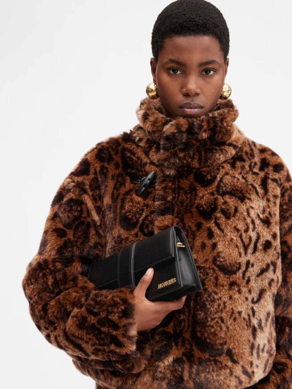 Black leather Le Bambino Long bag - TIZZIL