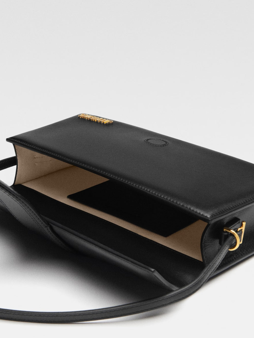 Black leather Le Bambino Long bag - TIZZIL