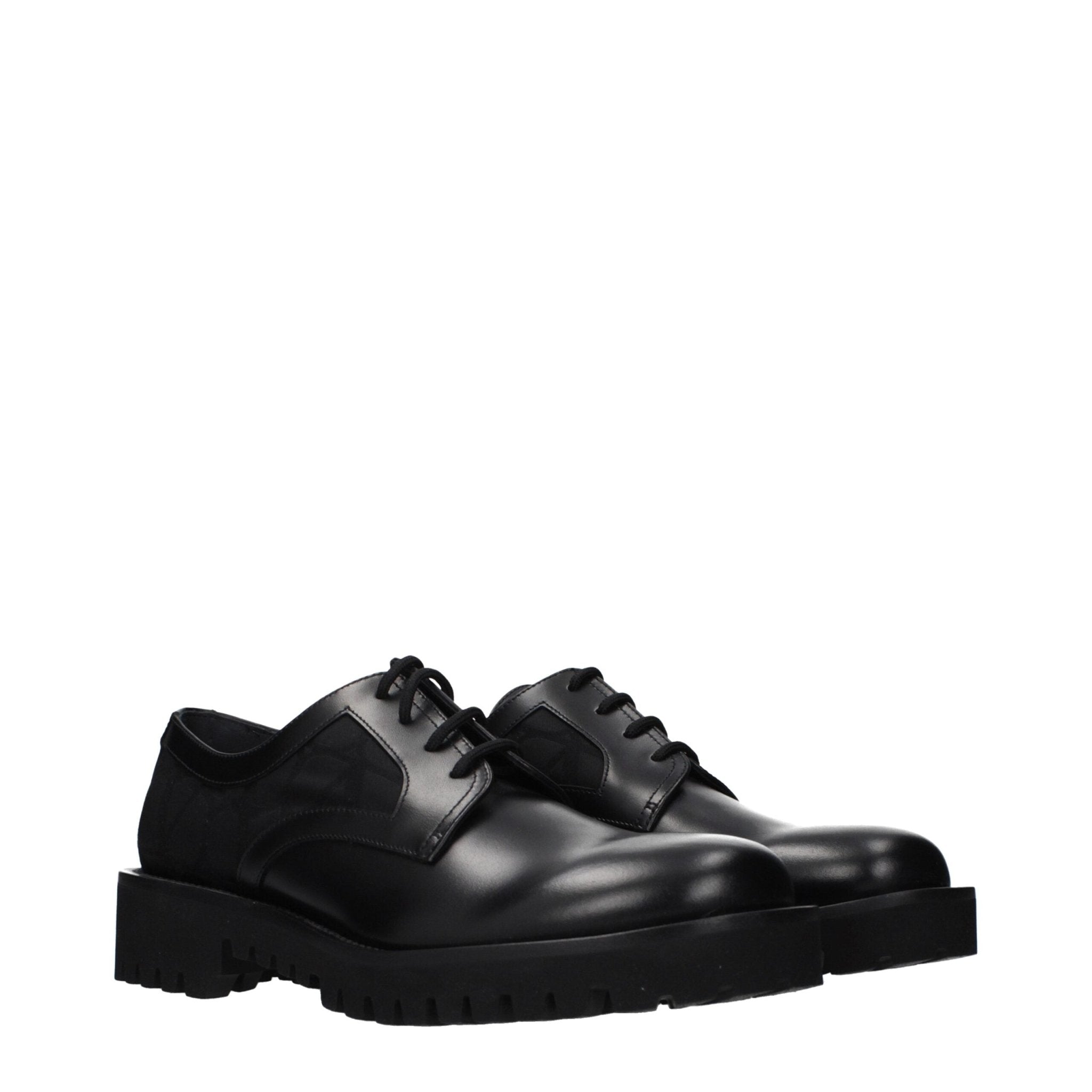 Black Leather Oxfords And Derbies - TIZZIL