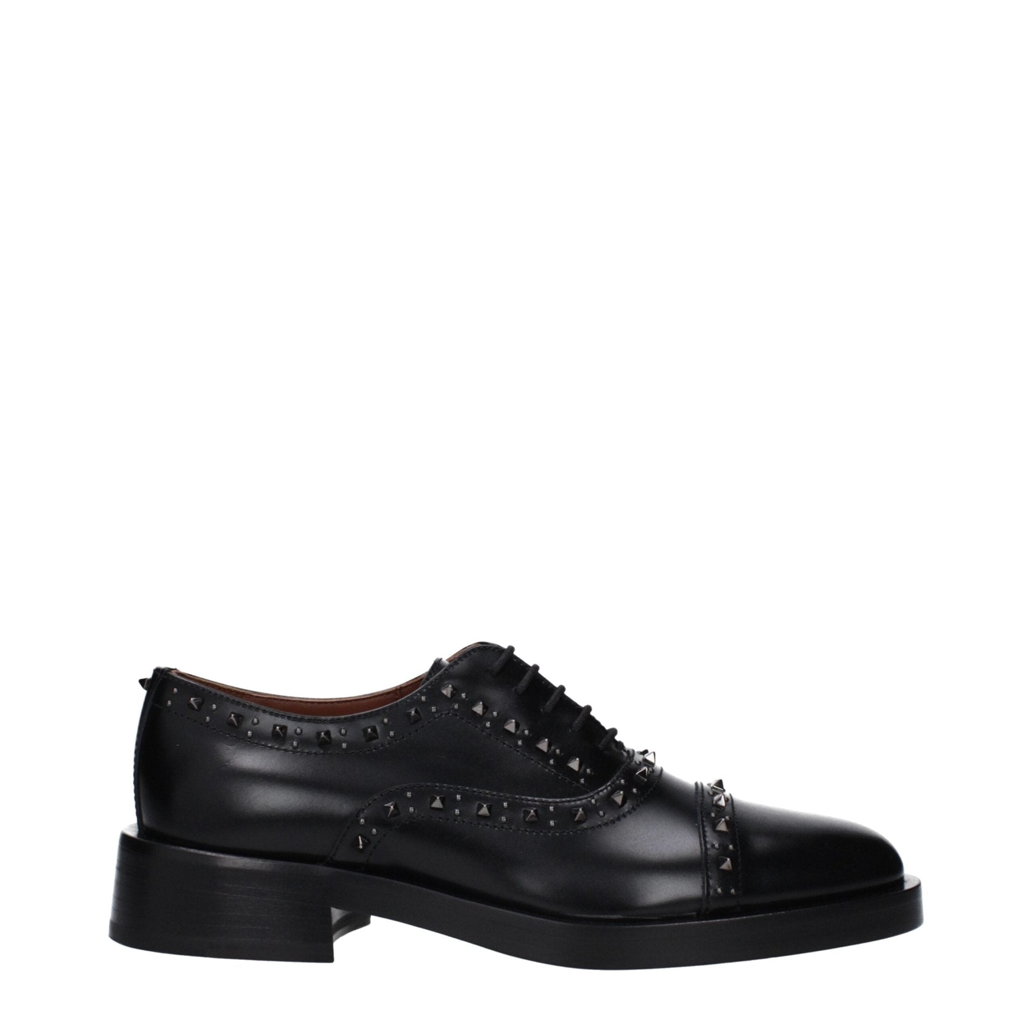 Black Leather Oxfords And Derbies - TIZZIL