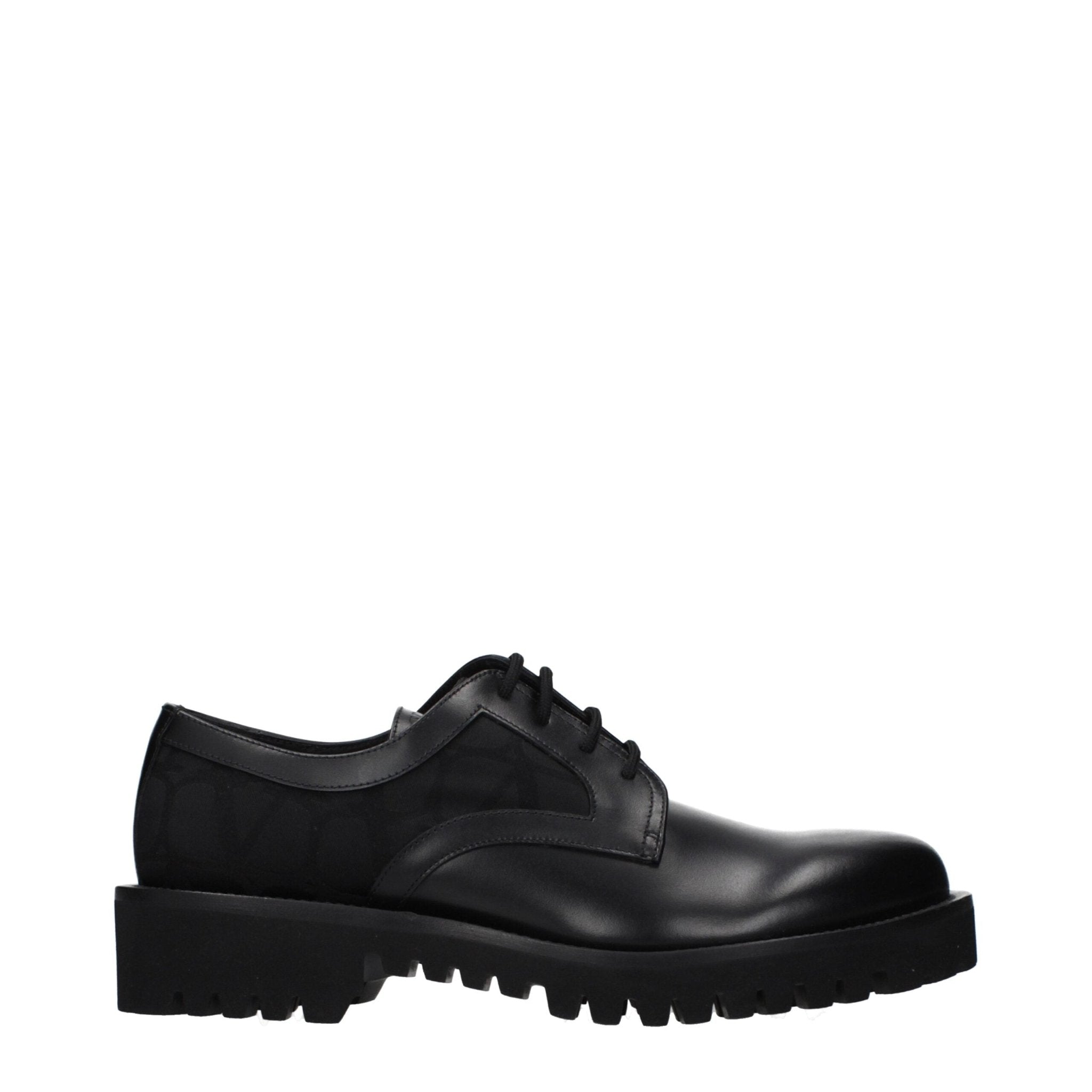 Black Leather Oxfords And Derbies - TIZZIL