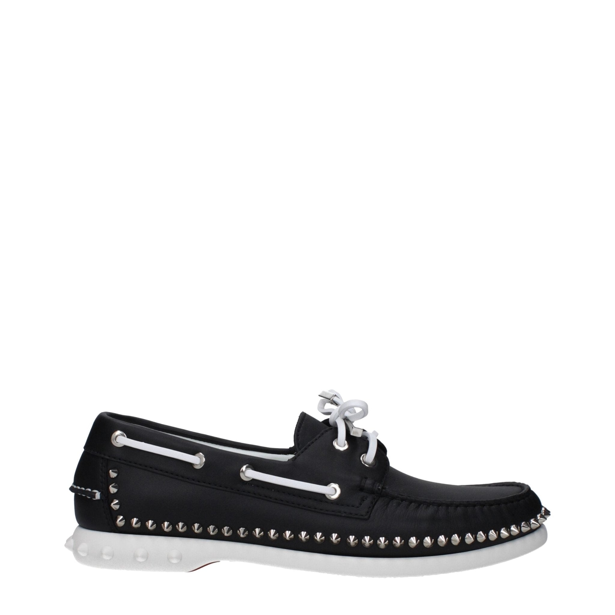 Black Leather Slip - On Loafers - TIZZIL