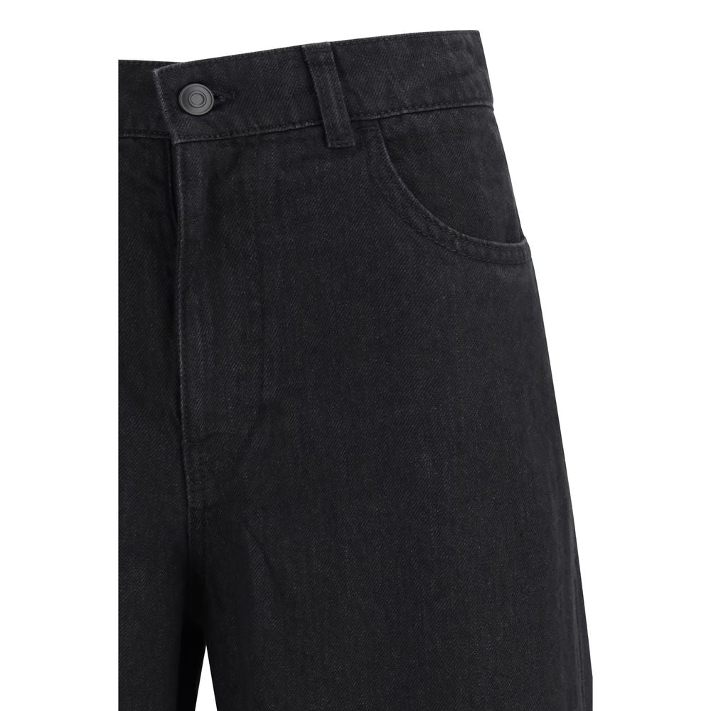 Black Linen Jeans Denim - TIZZIL