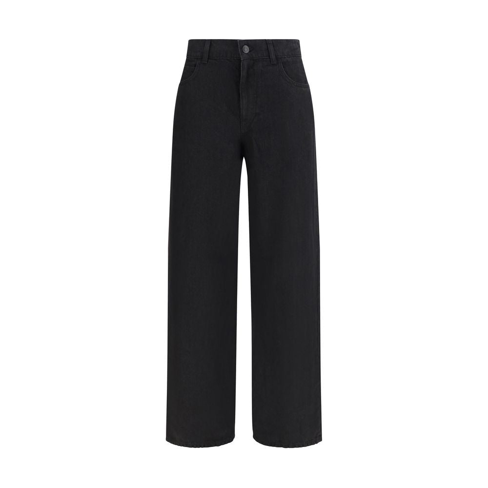 Black Linen Jeans Denim - TIZZIL