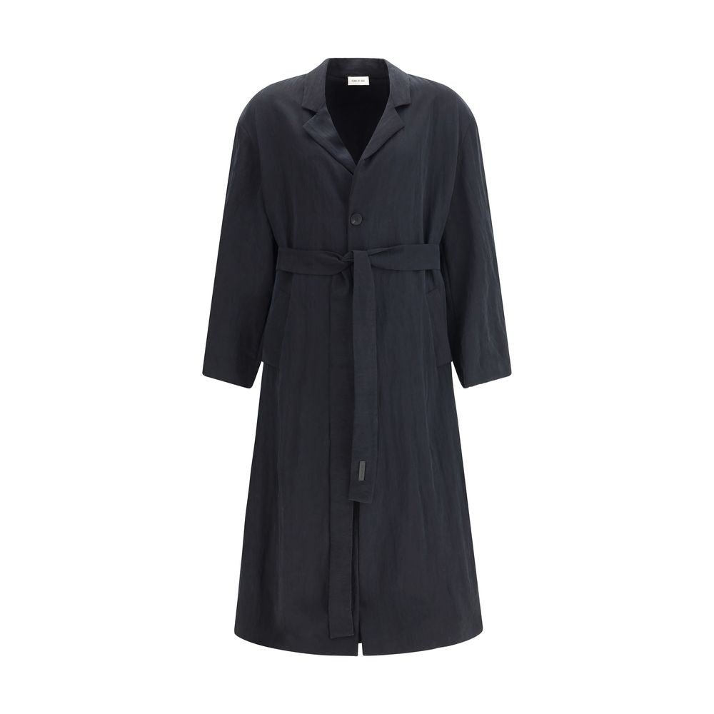 Black Lyocell Coat - TIZZIL