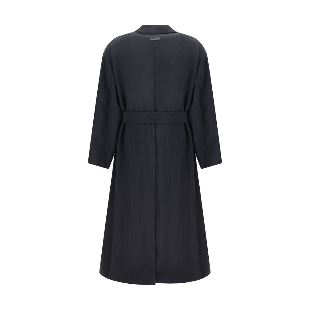 Black Lyocell Coat - TIZZIL