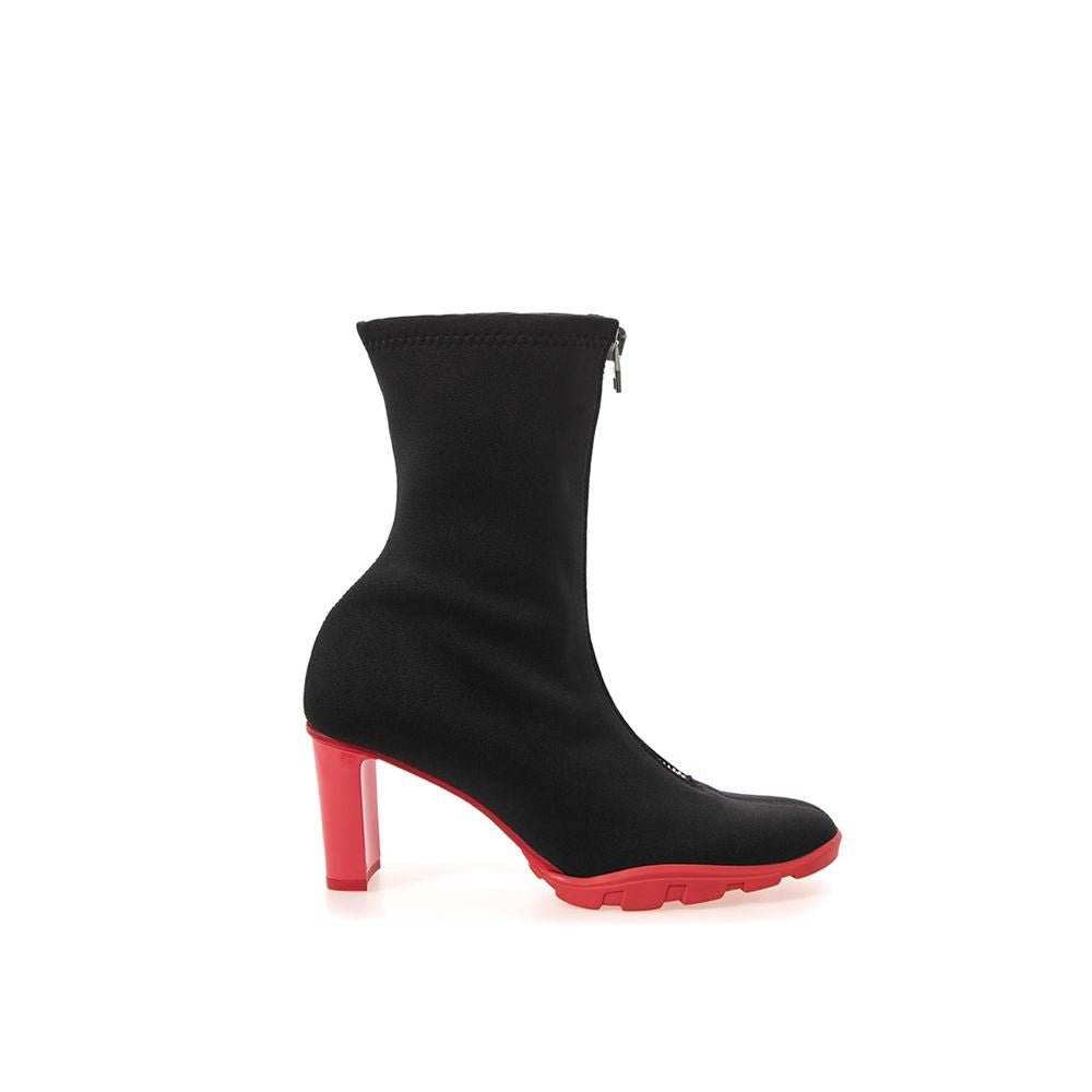 Black Neoprene Ankle Boots - TIZZIL