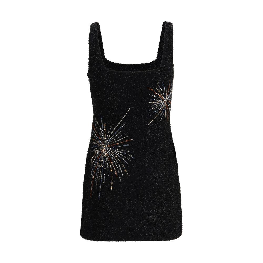 Black Nylon Casual Dress - TIZZIL