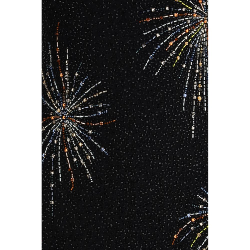 Black Nylon Casual Dress - TIZZIL