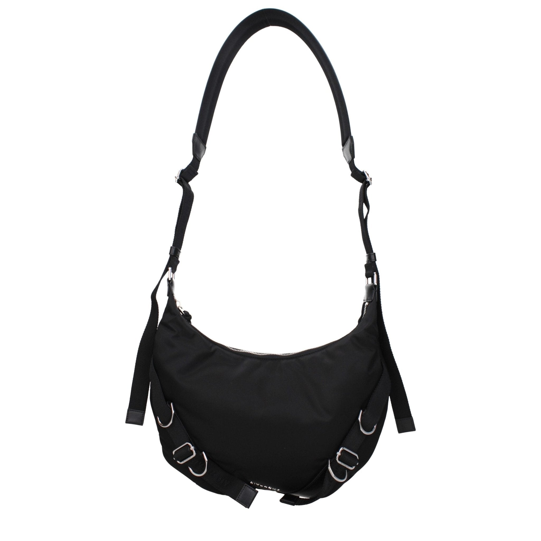 Black Nylon Crossbody Bag - TIZZIL