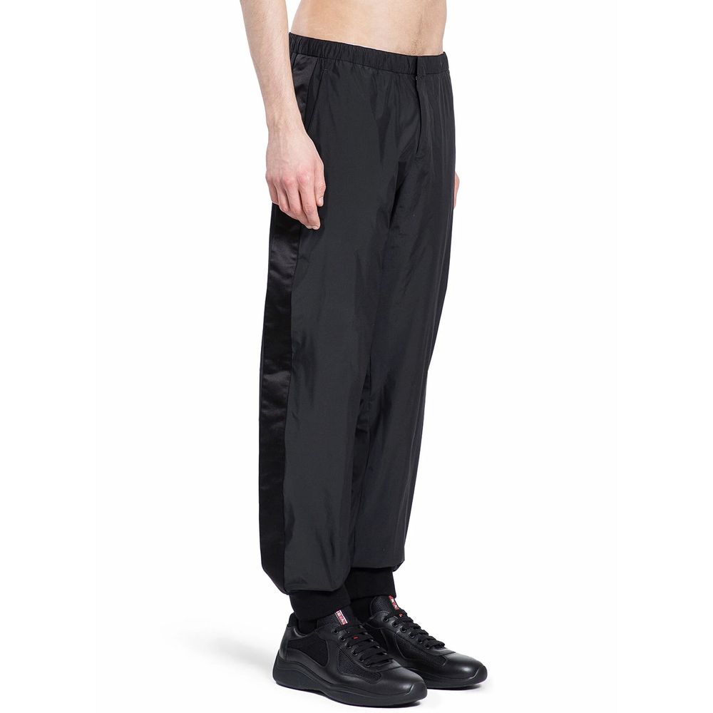 Black Nylon Joggers (Workout Pants) - TIZZIL