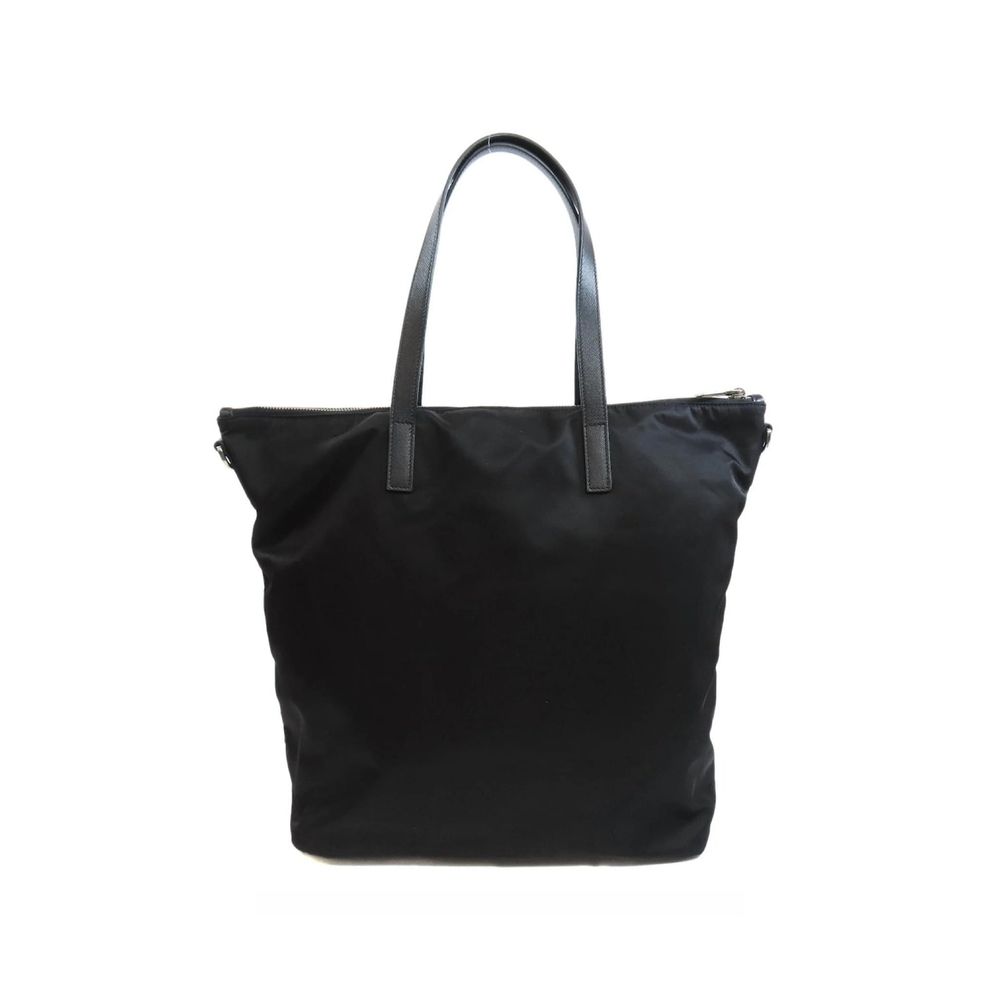 Black Nylon Tote Bag - TIZZIL