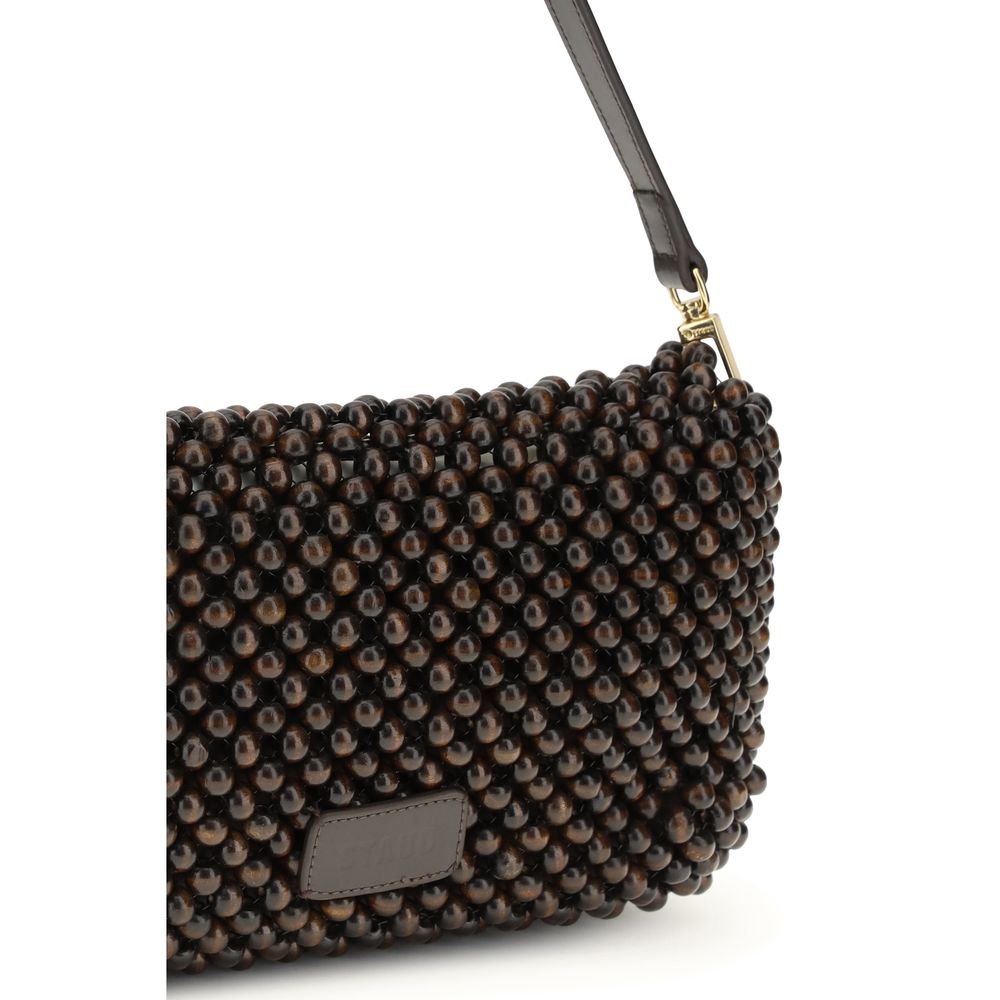 Black Other Fibres Shoulder Bag - TIZZIL