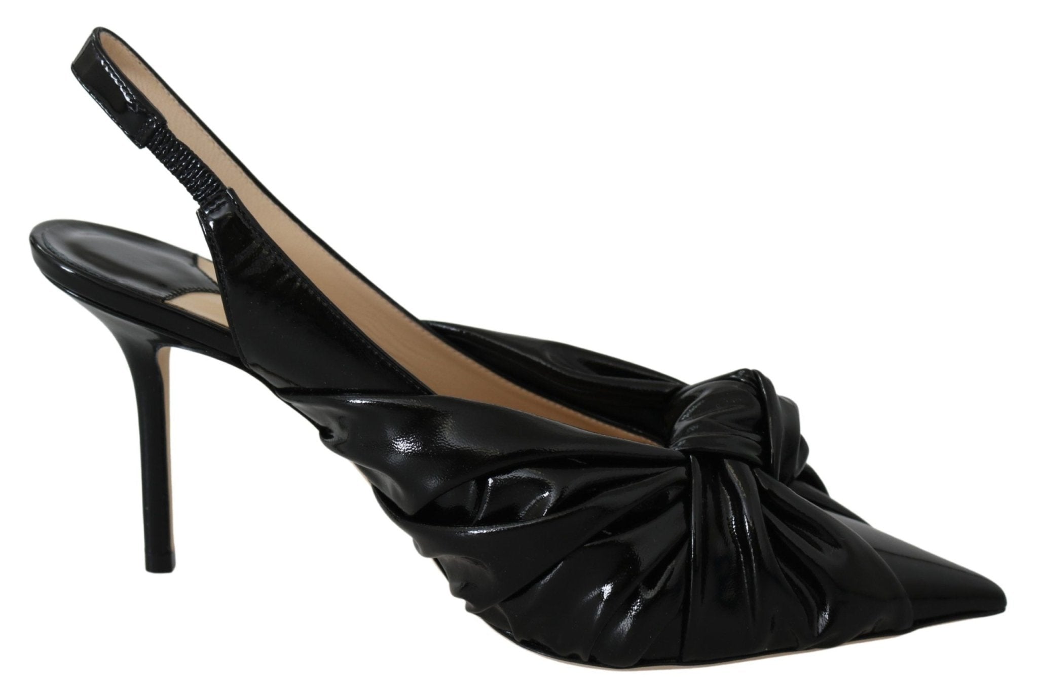 Black Patent Leather Annabell 85 Pumps - TIZZIL