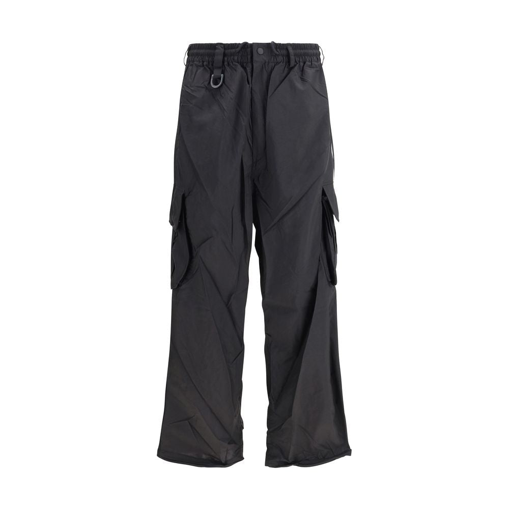 Black Polyamide Cargo Pants - TIZZIL