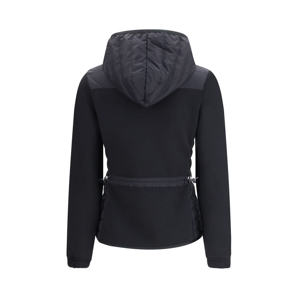 Black Polyamide Full - Length Jacket - TIZZIL