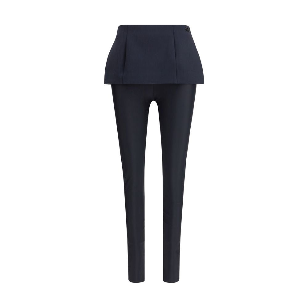 Black Polyester Casual Pants - TIZZIL