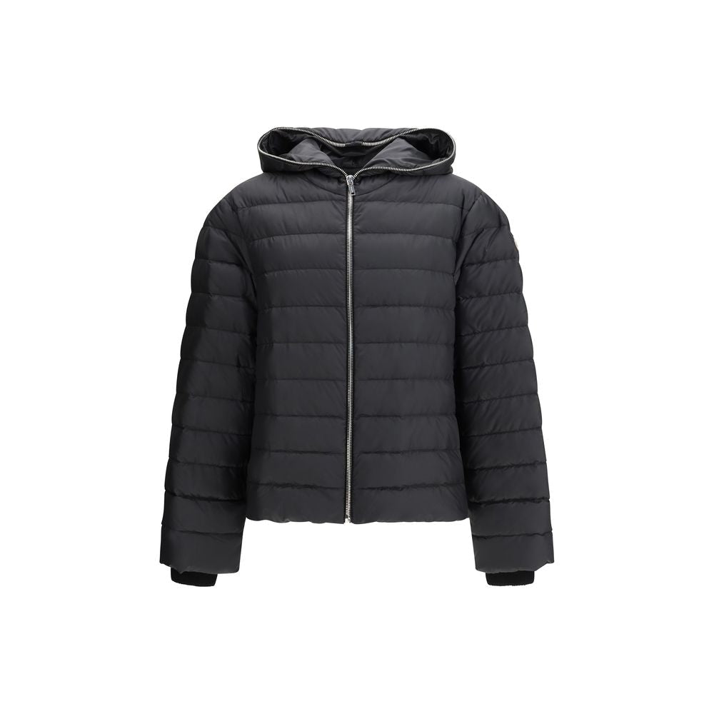 Black Polyester Coat - TIZZIL