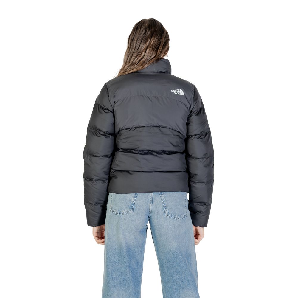 Black Polyester Coat - TIZZIL