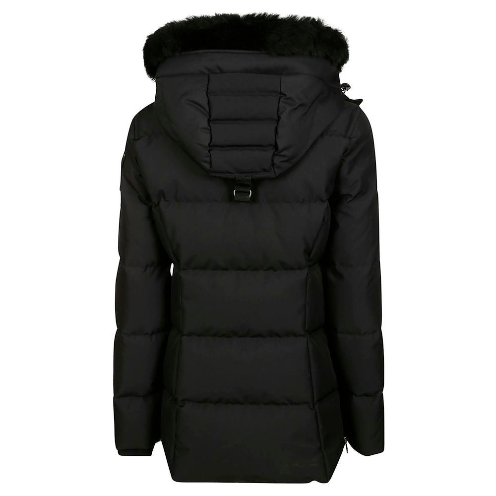Black Polyester Jacket & Coat - TIZZIL