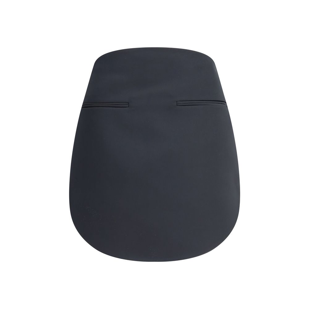 Black Polyester Mini Skirt - TIZZIL