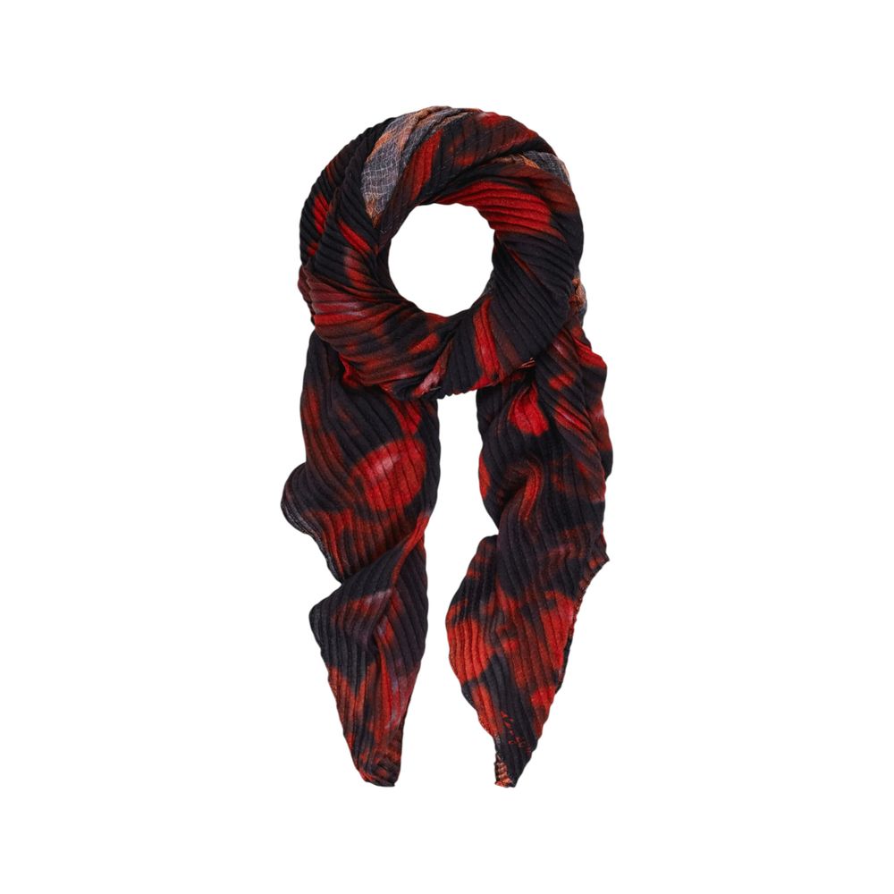 Black Polyester Scarf - TIZZIL