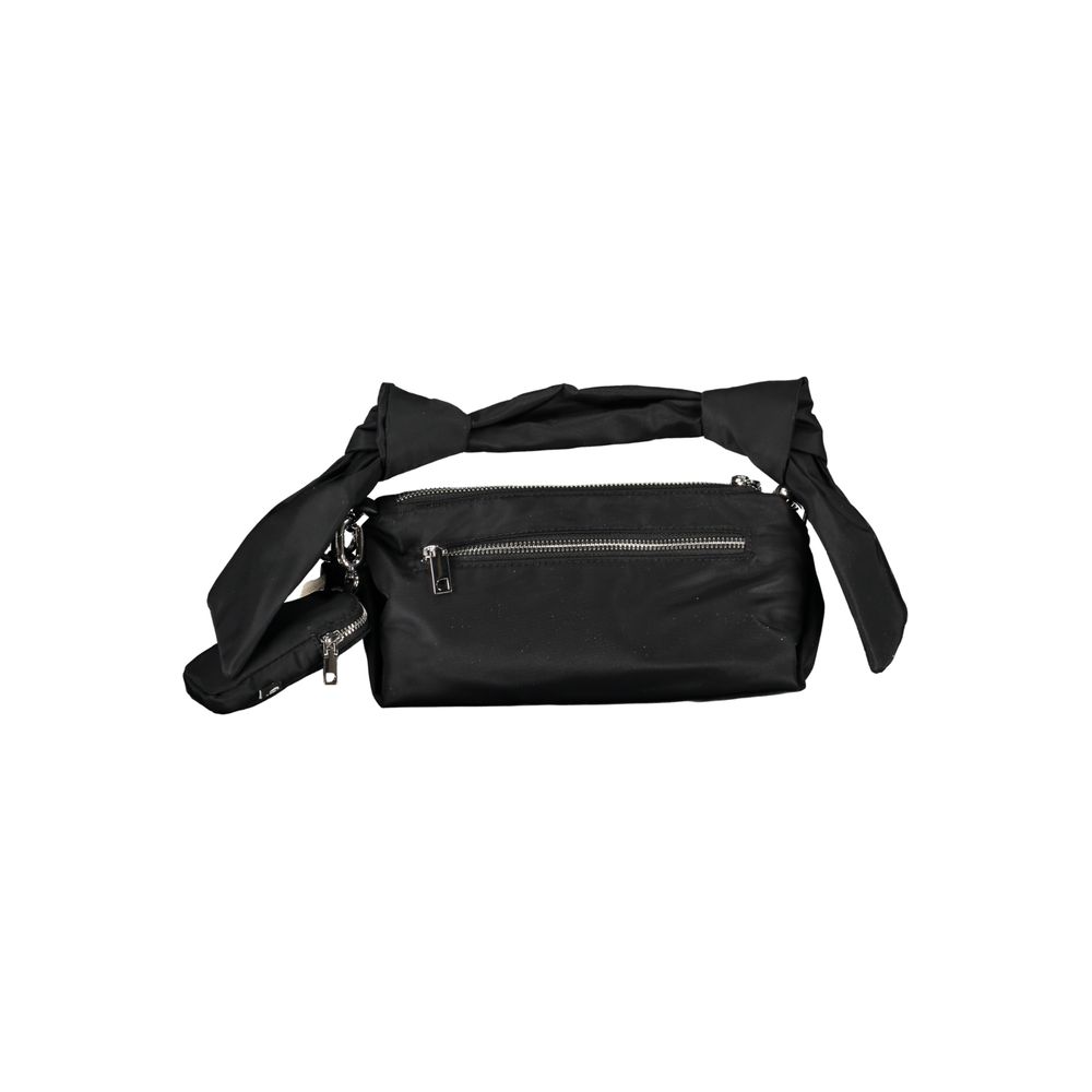 Black Polyester Women Handbag - TIZZIL
