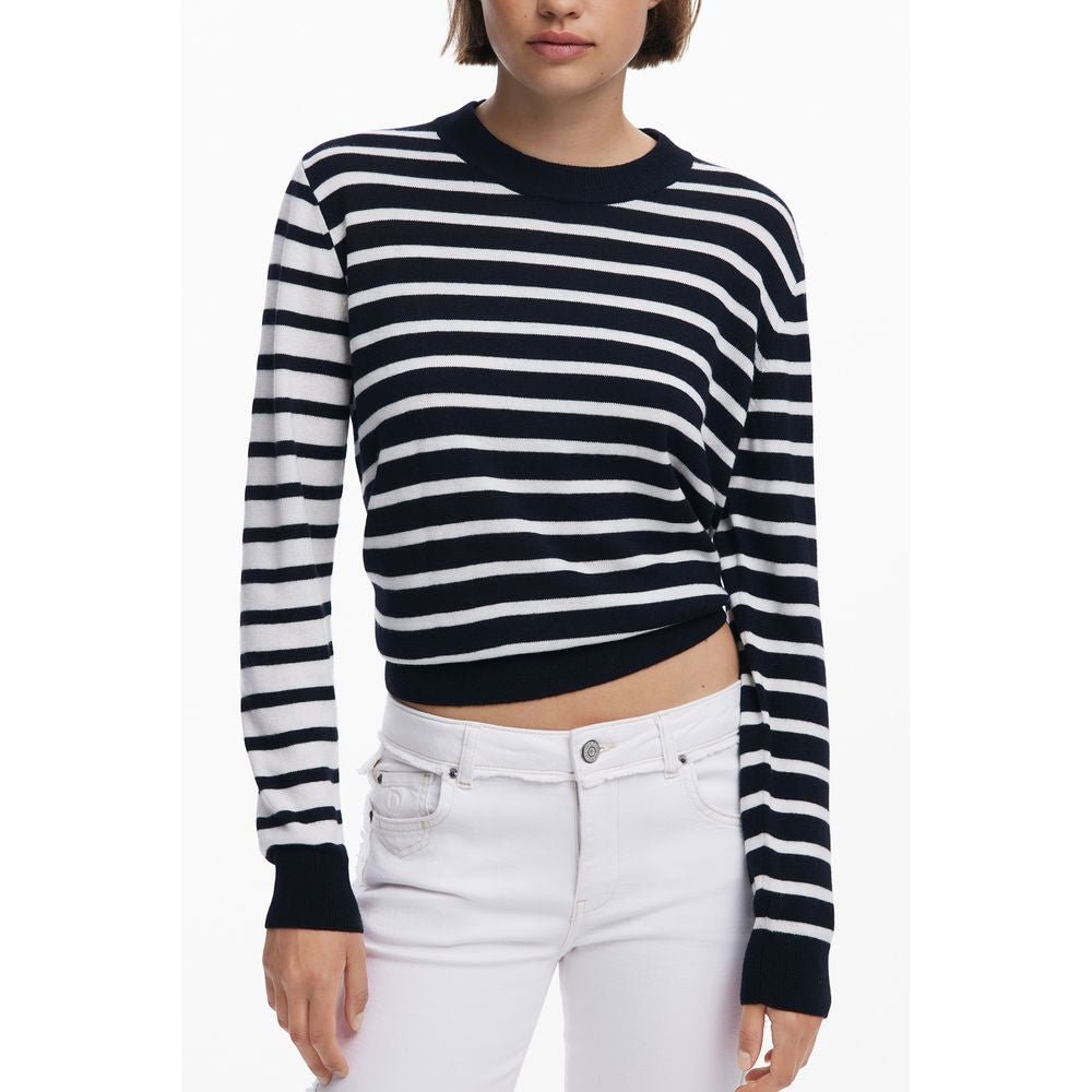 Black Polyester Women Sweater - TIZZIL