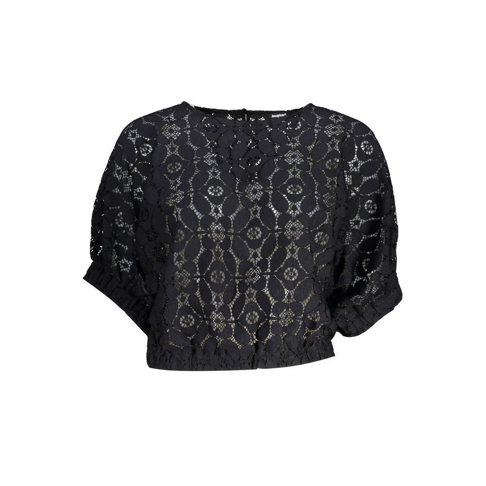 Black Polyester Women's Blouse - TIZZIL