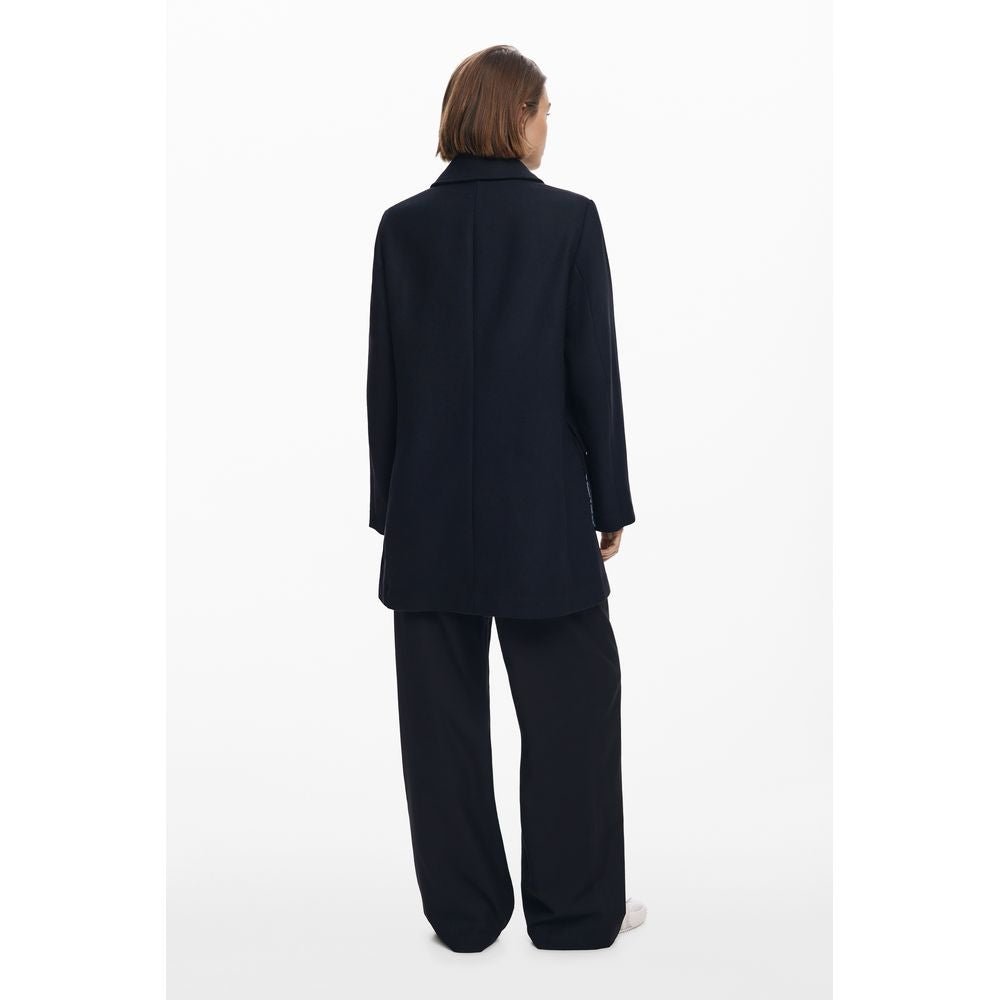 Black Polyester Women's Jacket - TIZZIL