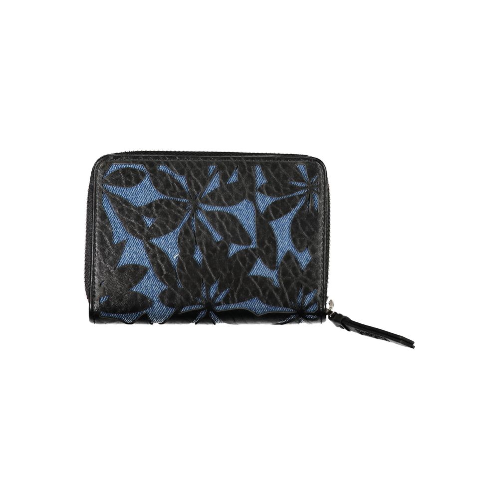 Black Polyurethane Women Wallet - TIZZIL