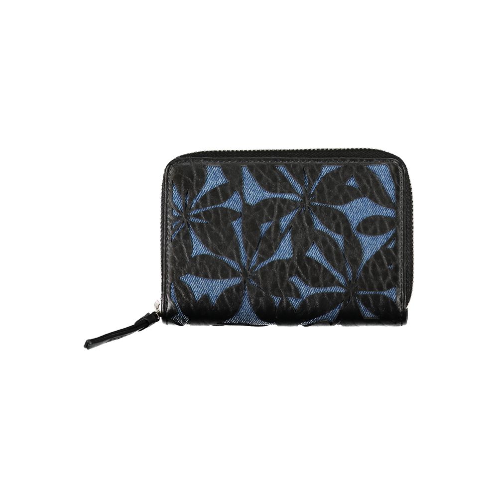 Black Polyurethane Women Wallet - TIZZIL