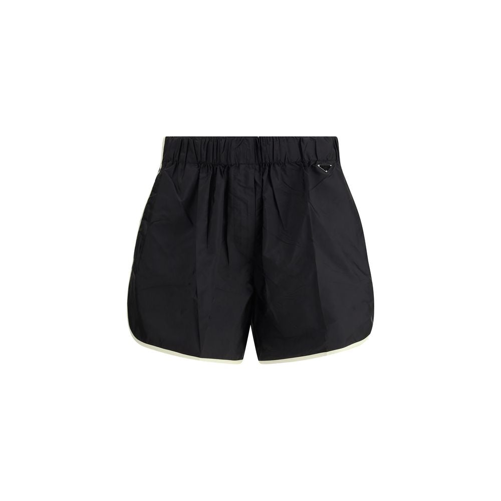Black Recycled Polyamide Bermuda Shorts - TIZZIL
