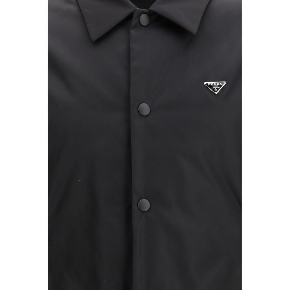 Black Recycled Polyamide Coat - TIZZIL