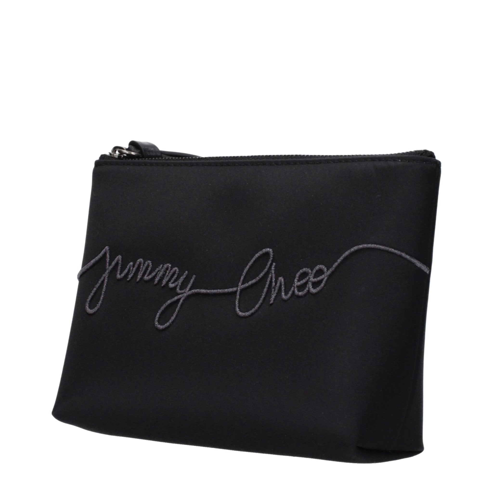 Black Satin Clutch Bag - TIZZIL